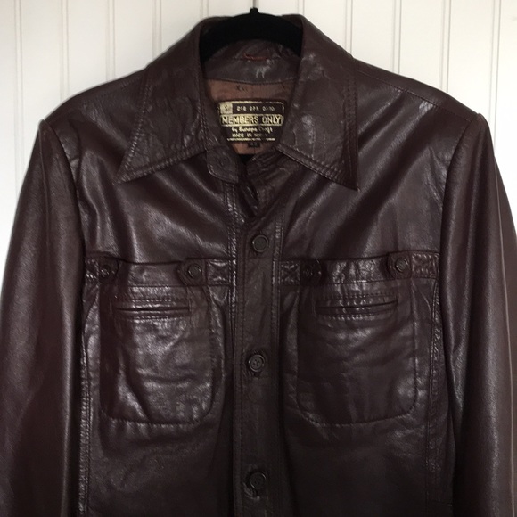 Members only vintage leather jacket size 42 - Picture 3 of 5